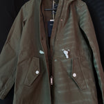 B-WARE DreiMaster Maritim Damen Regenjacke Gr. XS Farbe Schlammoliv