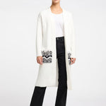 B-WARE IZIA DAMEN OFFENER STRICK CARDIGAN Gr.XS/S FARBE WOLLWEISS