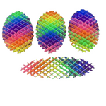 2x Fidget Worm Rainbow  farb. sortiert