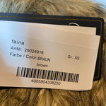 B-WARE FAINA DAMEN MANTEL GR.XS FARBE BRAUN