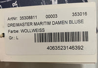 B-WARE DREIMASTER MARITIM DAMEN BLUSE Gr.L Farbe Wollweiss
