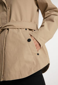 B-WARE DREIMASTER KLASSIK DAMEN REGENJACKE GR.XS FARBE BEIGE