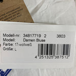 B-WARE DREIMASTER DAMEN BLUSE Gr. L Farbe Wollweiss