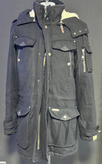 B-WARE DREIMASTER HERREN MANTEL GR.M FARBE SCHWARZ