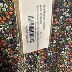 B-WARE DREIMASTER VINTAGE DAMEN KLEID GR.XL FARBE ROT ROT OLIVGRÜN MEHRFARBIG