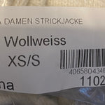 B-WARE FAINA DAMEN STRICKJACKE Gr. XS/S Farbe Wollweiss