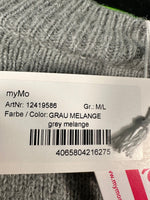 B-WARE MYMO DAMEN STRICKJACKE Gr. M/L Farbe Grau Melange