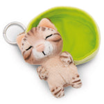 NICI GREEN Schlüsselanhänger Sleeping Pets Karamell gepunkteter Hase
