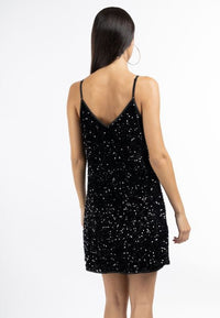 B-WARE FAINA DAMEN KLEID GR.L FARBE SCHWARZ