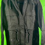 B-WARE DREIMASTER VINTAGE DAMEN ÜBERGANGSJACKE Gr. S Farbe Moosgrün