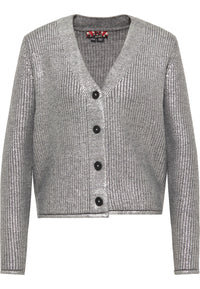 B-WARE myMo Strickpullover nolie Gr.M/L Farbe Silber Schwarz
