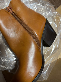 B-WARE Dreimaster Vintage Damen Schuhe Gr. 39 Farbe Cognac