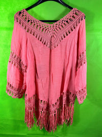 B-WARE USHA FESTIVAL DAMEN TOP Gr. XS/S Farbe Koralle