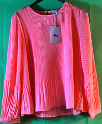 B-WARE MYMO DAMEN BLUSE Gr. M Farbe Neon Pink