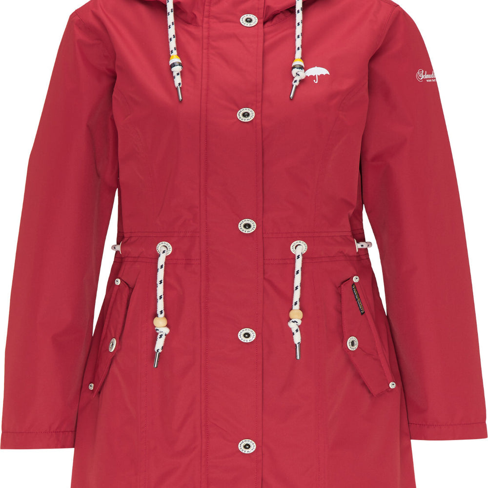 B-WARE SCHMUDDELWEDDA DAMEN PARKA Gr. XS Farbe Rot