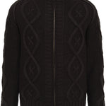 B-WARE DREIMASTER VINTAGE HERREN STRICKJACKE Gr.L Farbe Schwarz