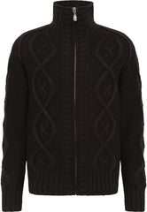 B-WARE DREIMASTER VINTAGE HERREN STRICKJACKE Gr.L Farbe Schwarz