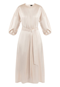 B-WARE DREIMASTER KLASSIK DAMEN KLEID Gr.L Farbe Beigerosa