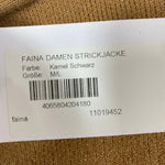 B-WARE FAINA DAMEN STRICKJACKE Gr. M/L Farbe Kamel Schwarz