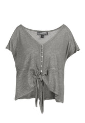 B-WARE DreiMaster Vintage Damen Bluse Gr. XS Farbe Dunkelgrau