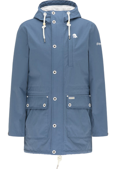 B-WARE SCHMUDDELWEDDA HERREN PARKA Gr.M Farbe Graublau