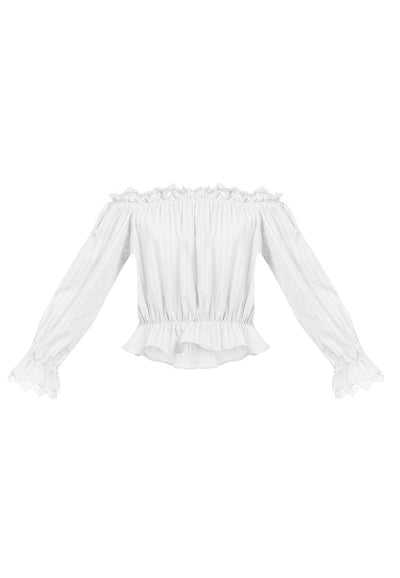 B-WARE MYMO DAMEN BLUSE Gr. S Farbe Weiss