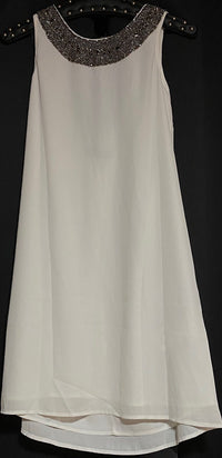 B-WARE DREIMASTER VINTAGE DAMEN KLEID Gr.XS Farbe Wollweiss