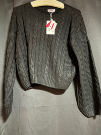 B-WARE MYMO DAMEN STRICKPULLOVER GR.XL/XXL FARBE SCHWARZ