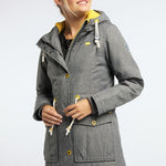 Musterware/Einzelstück …SCHMUDDELWEDDA DAMEN WINTERPARKA GR.S FARBE GRAU MELANGE