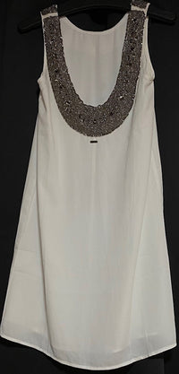 B-WARE DREIMASTER VINTAGE DAMEN KLEID Gr.XS Farbe Wollweiss