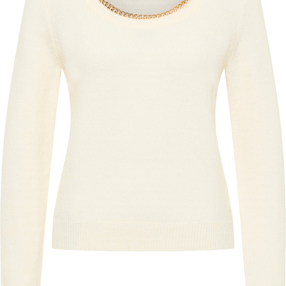 B-WARE FAINA DAMEN STRICKPULLOVER Gr. M/L Farbe Weiss