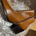 B-WARE Dreimaster Vintage Damen Schuhe Gr. 39 Farbe Cognac