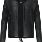 B-WARE MYMO ROCKS DAMEN STRICKJACKE Gr. XS/S Farbe Schwarz