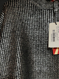 B-WARE myMo Strickpullover nolie Gr.M/L Farbe Silber Schwarz