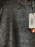 B-WARE myMo Strickpullover nolie Gr.M/L Farbe Silber Schwarz