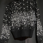 B-WARE MYMO AT NIGHT DAMEN STRICKJACKE Gr. M/L Farbe SCHWARZ SILBER