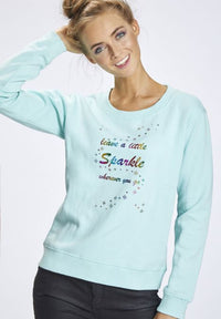 B-WARE MYMO DAMEN SWEATER GR.L FARBE MINZE