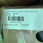 B-WARE USHA BLACK LABEL DAMEN SCHUHE Gr. 38 Farbe Schwarz