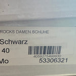 B-WARE MYMO ROCKS DAMEN SCHUHE Gr. 40 Farbe Schwarz