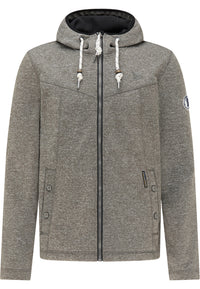 B-WARE Schmuddelwedda Herren Funktionsjacke aus Strickfleece Gr.M Farbe Grau Me