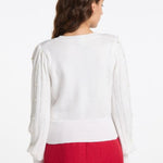 B-WARE FAINA DAMEN STRICKPULLOVER Gr.XL/XXL FARBE WEISS