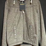 B-WARE Schmuddelwedda Herren Funktionsjacke aus Strickfleece Gr.M Farbe Grau Me