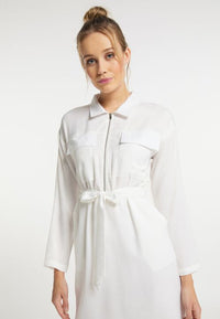 B-WARE DREIMASTER VINTAGE DAMEN KLEID GR.L FARBE WEISS