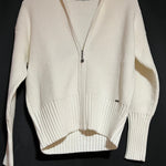 B-WARE DREIMASTER VINTAGE DAMEN STRICKJACKE Gr.XS/S Farbe Wollweiss