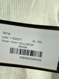 B-WARE FAINA DAMEN STRICKJACKE GR.M/L FARBE WOLLWEISS