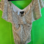 B-WARE FAINA DAMEN TOP Gr. M Farbe Gold