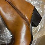 B-WARE Dreimaster Vintage Damen Schuhe Gr. 39 Farbe Cognac