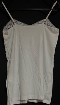 B-WARE DreiMaster Klassik Damen Top mit Spitze Gr. L Farbe Weiss