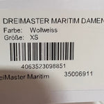 B-WARE DREIMASTER MARITIM DAMEN JACKE Gr.XS Farbe WOLLWEISS
