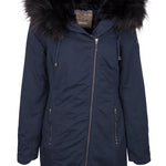 B-WARE DREIMASTER DAMEN MANTEL Farbe Marine Gr.XS